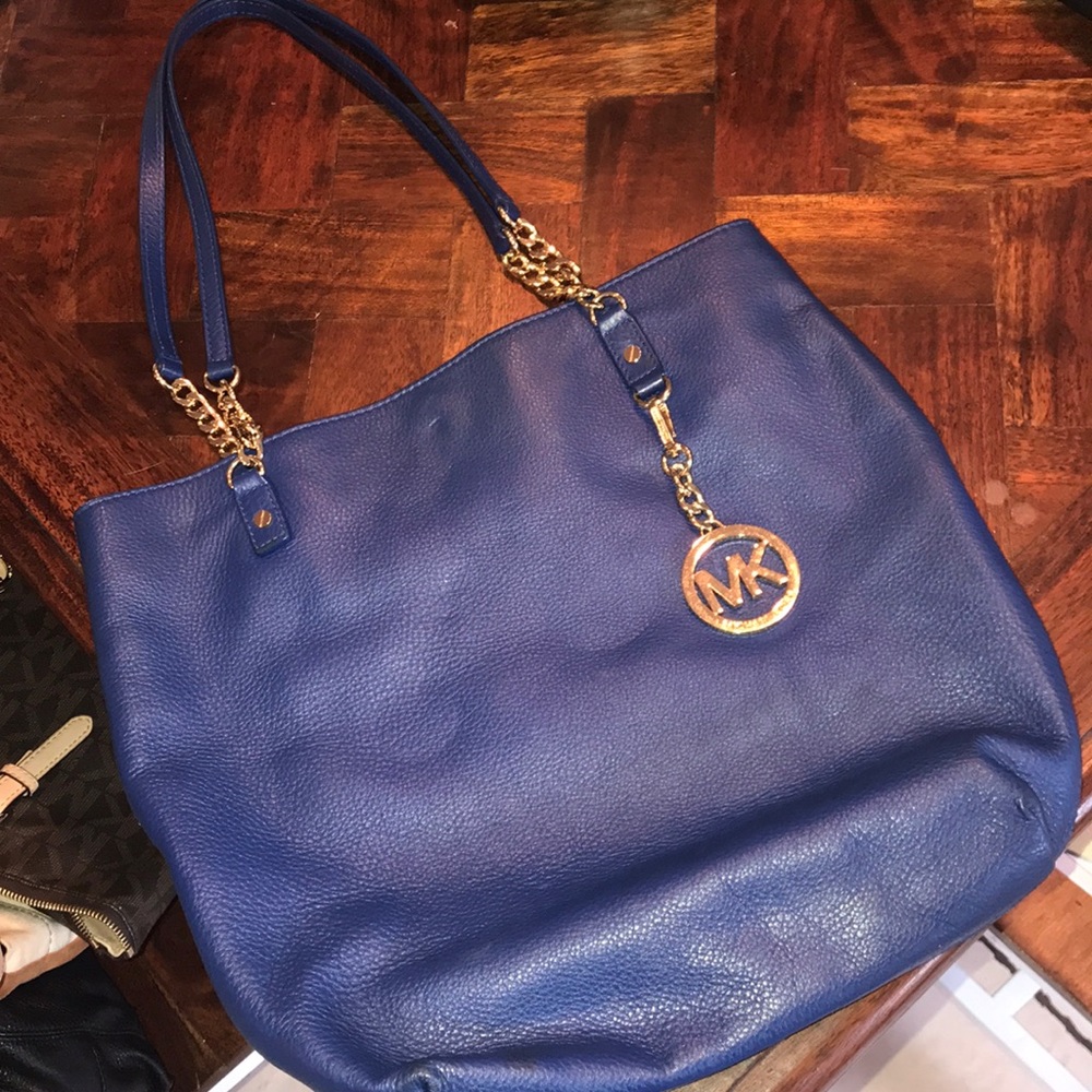 Cobalt Blue Michael Kors Tote
